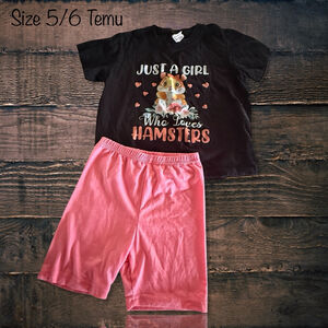 Size 5/6 Temu Hamster Outfit